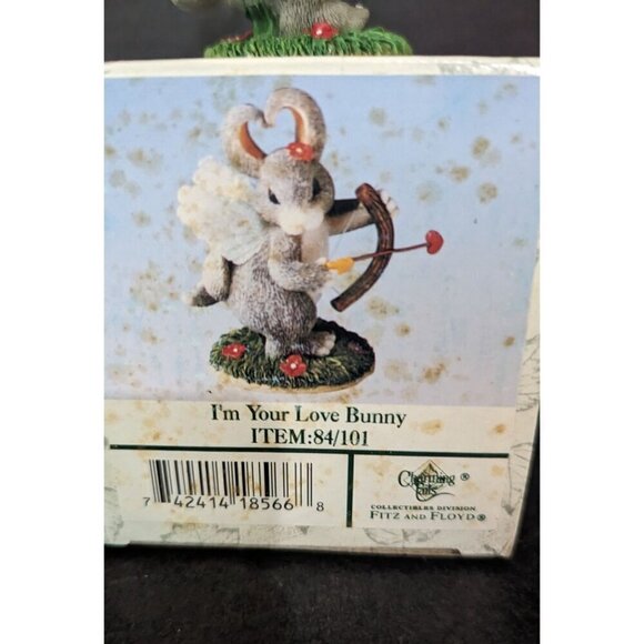 Charming Tails  I'm Your Love Bunny - Boxed Fitz & Floyd  Height: 3 in figurine - Picture 8 of 10